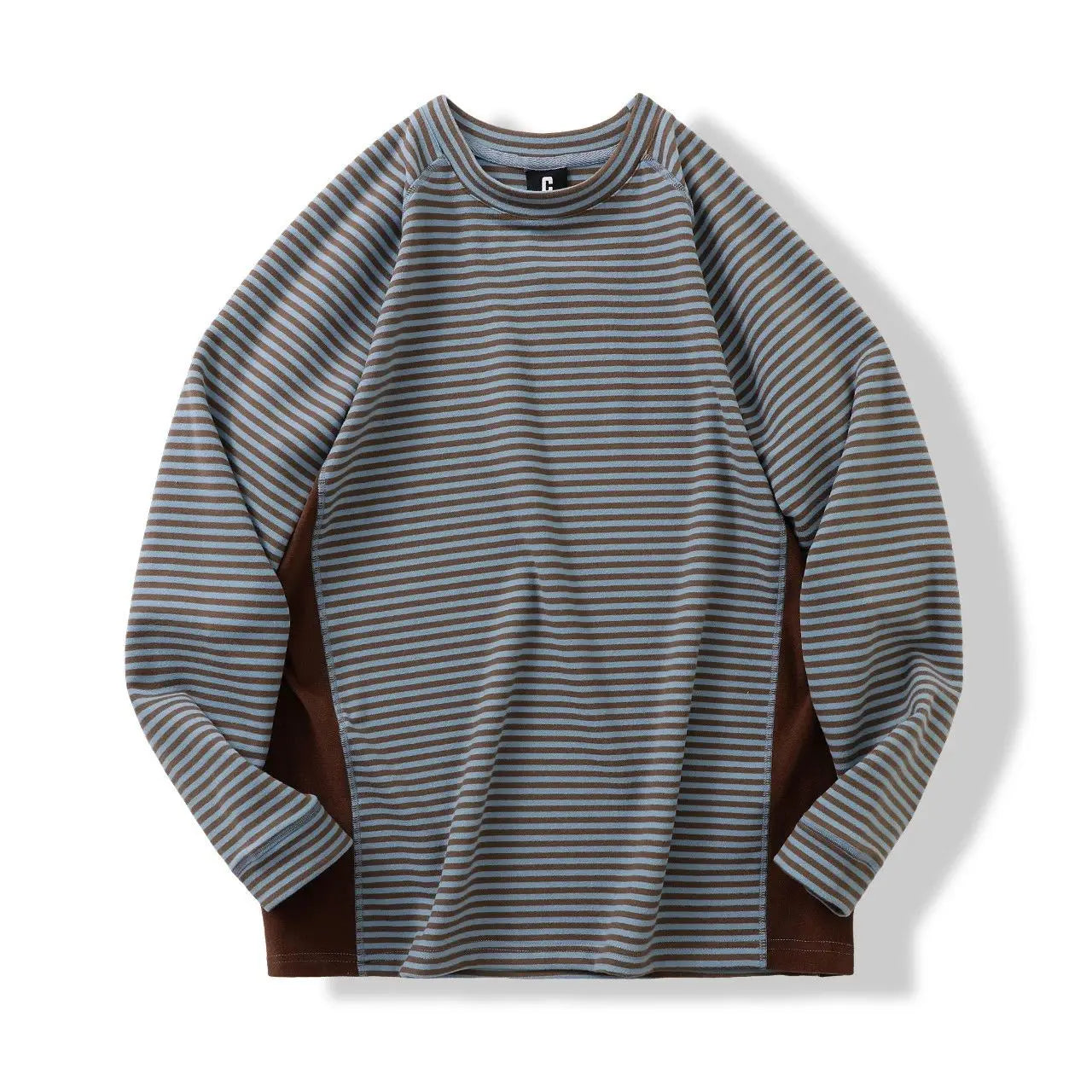 Unisex Insulated Patchwork Striped Sweatshirt | Casual Comfort