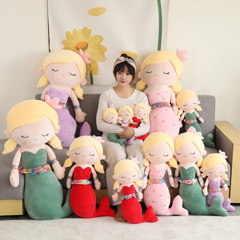 Mermaid Plush Toys | Soft Cozy Throw Pillow for Kids