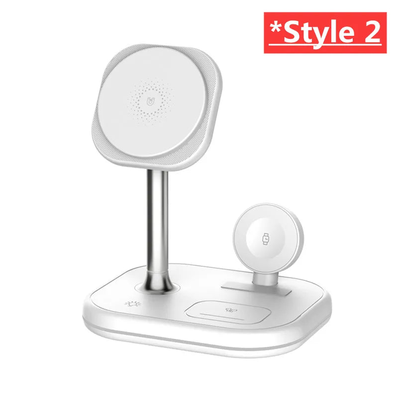 3-in-1 Magnetic Wireless Charging Stand | Fast Charging Station