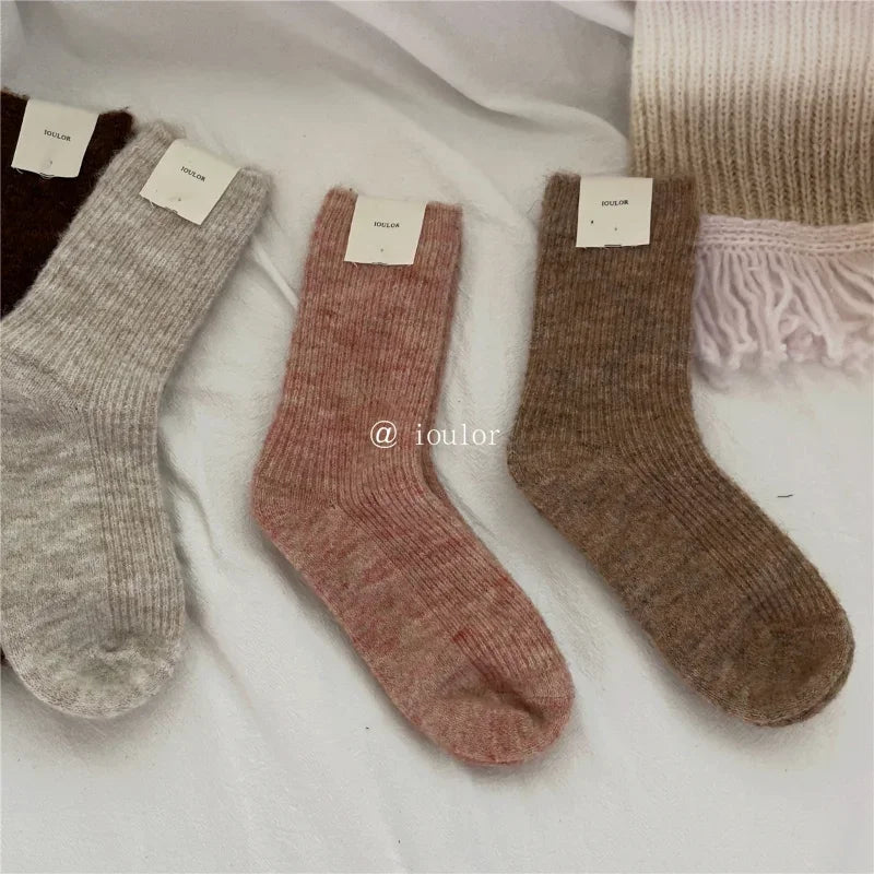 Warm Long Wool Cashmere Thermal Socks for Women | Cozy Comfort