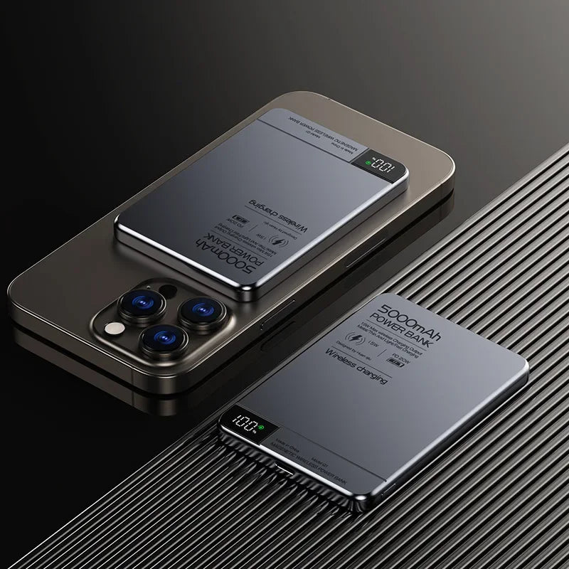 Ultra Wireless Magnetic Power Bank | Fast Charging for All Devices