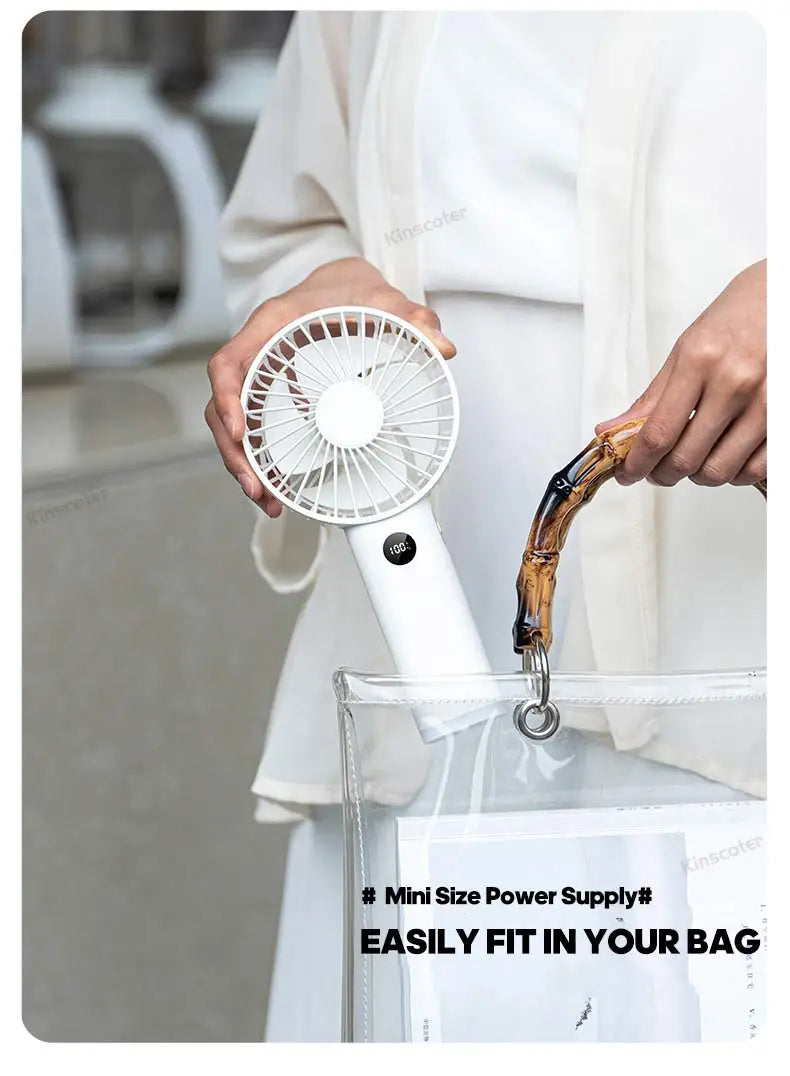 Portable Mini USB Hand Fan | Rechargeable with Night Light