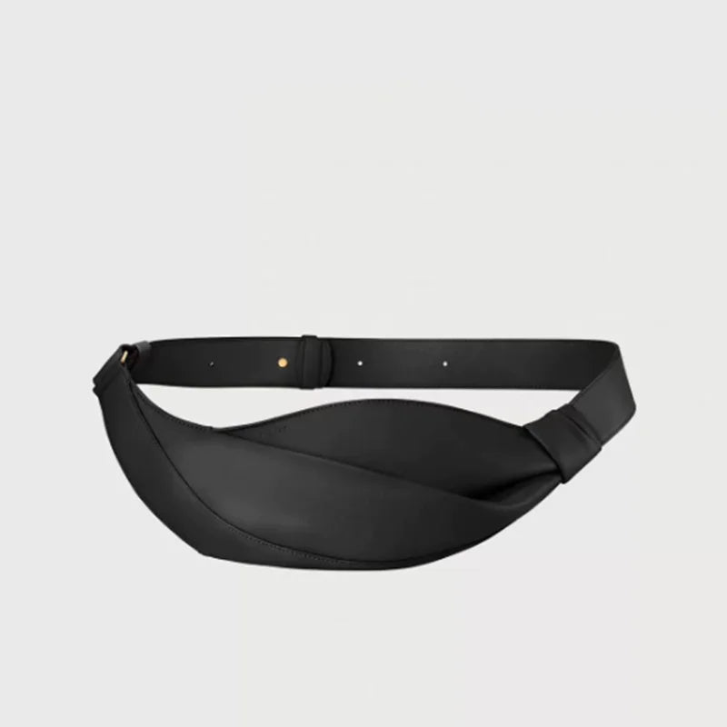 Fashionable Horn Bag | Large Capacity Cowhide Crossbody Bag