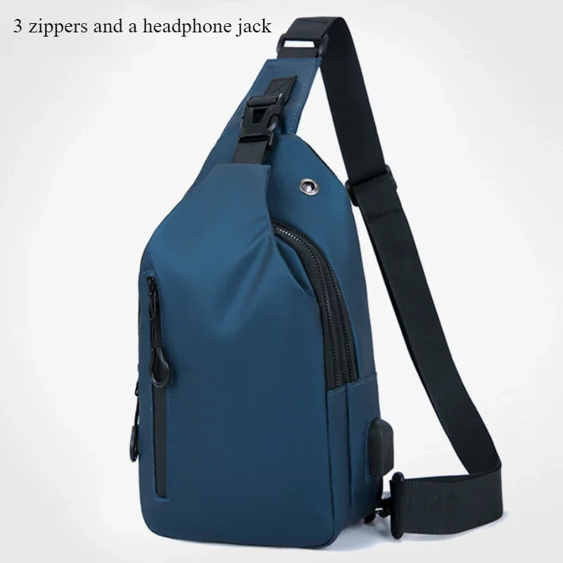 Stylish Men's Chest Bag | Casual One Shoulder Crossbody Design