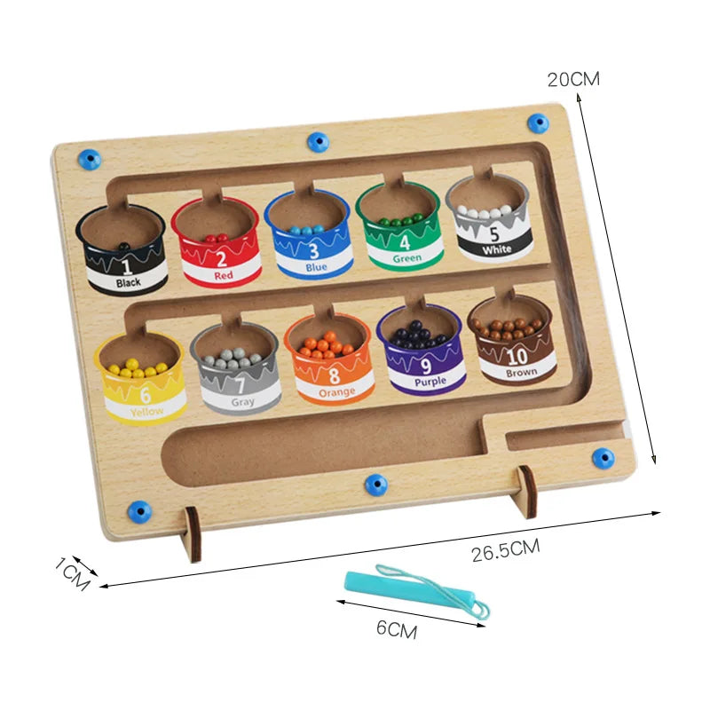 Children's Montessori Magnetic Pen Ball Game | Fun Learning Toy