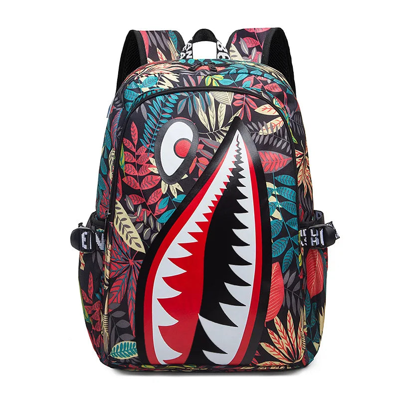 Stylish Shark Pack Backpack for Kids | Durable School Travel Bag