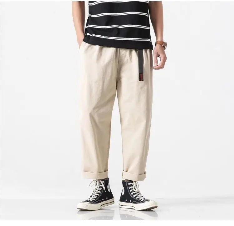 Men's Casual Summer Pants | Trendy Ankle-Length Cargo Trousers