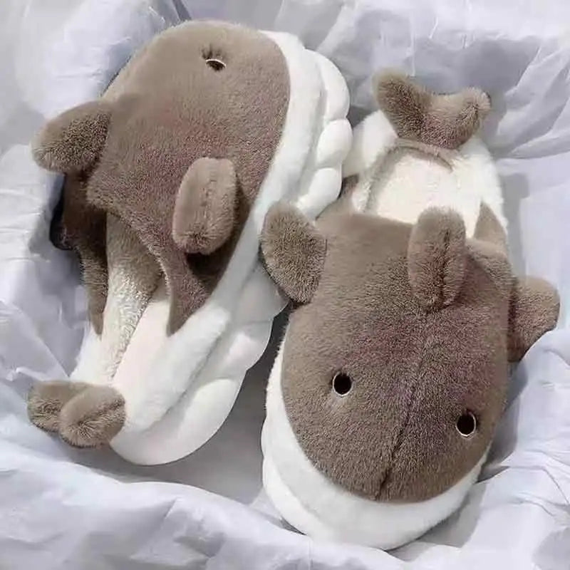 Winter Waterproof Corduroy Cotton Slippers | Cozy Indoor Footwear