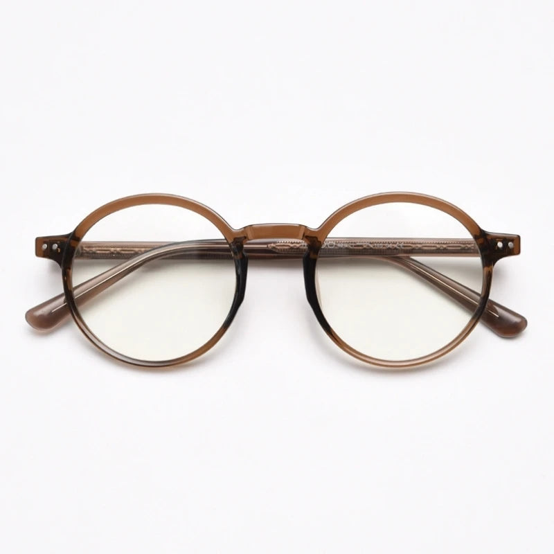 Retro Round Prescription Glasses for Stylish Vision Enhancement