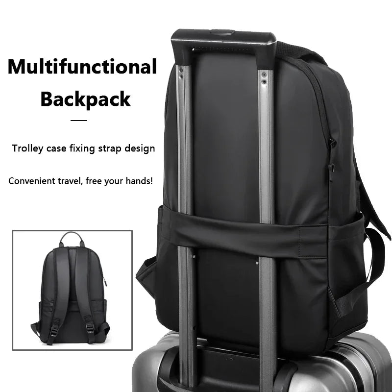 Stylish Men's Leather Backpack | Durable Laptop Bag for Teens