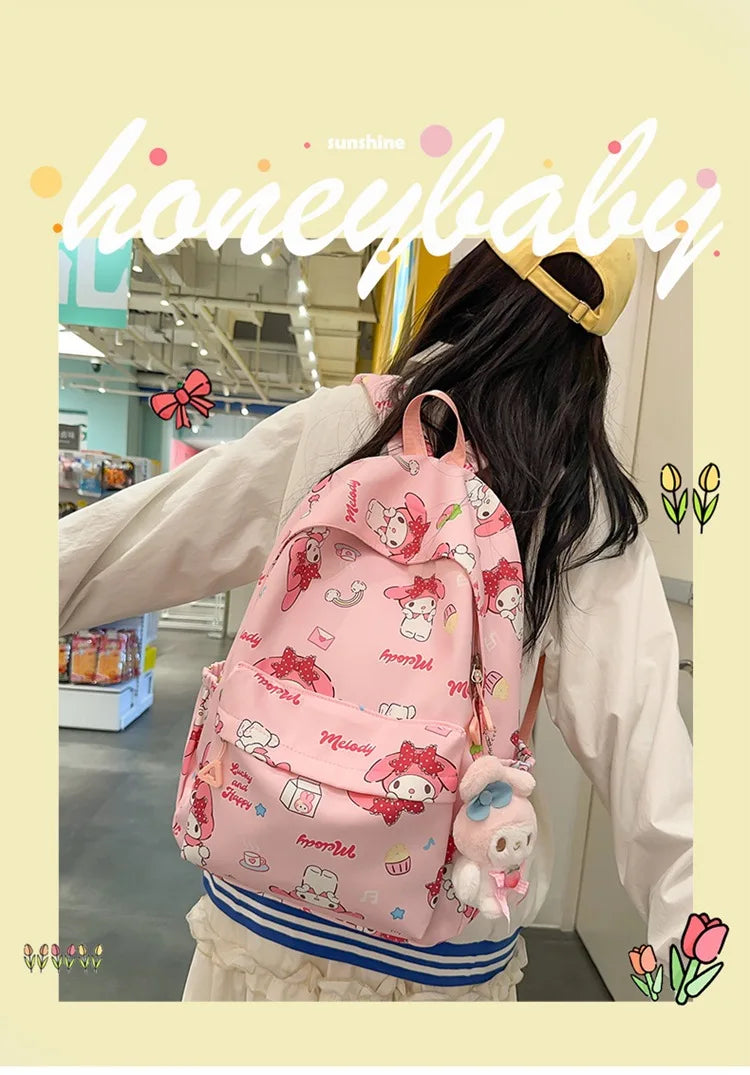Kawaii Anime Girl Backpack | Large Capacity Student Bag