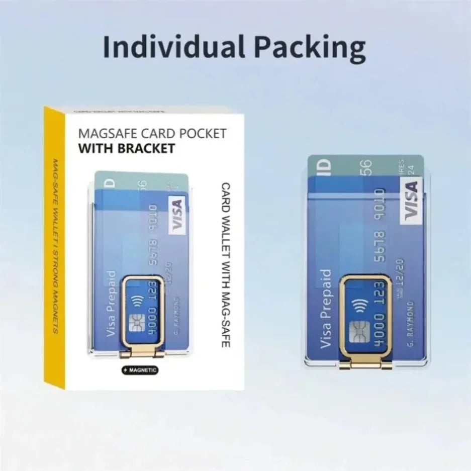 Magnetic Phone Card Holder & Stand | Dual Functionality for iPhone