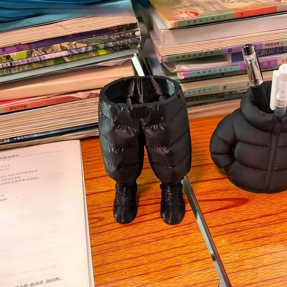 Cute Down Pants Design Pen Holder | Creative 3D Printed Organizer