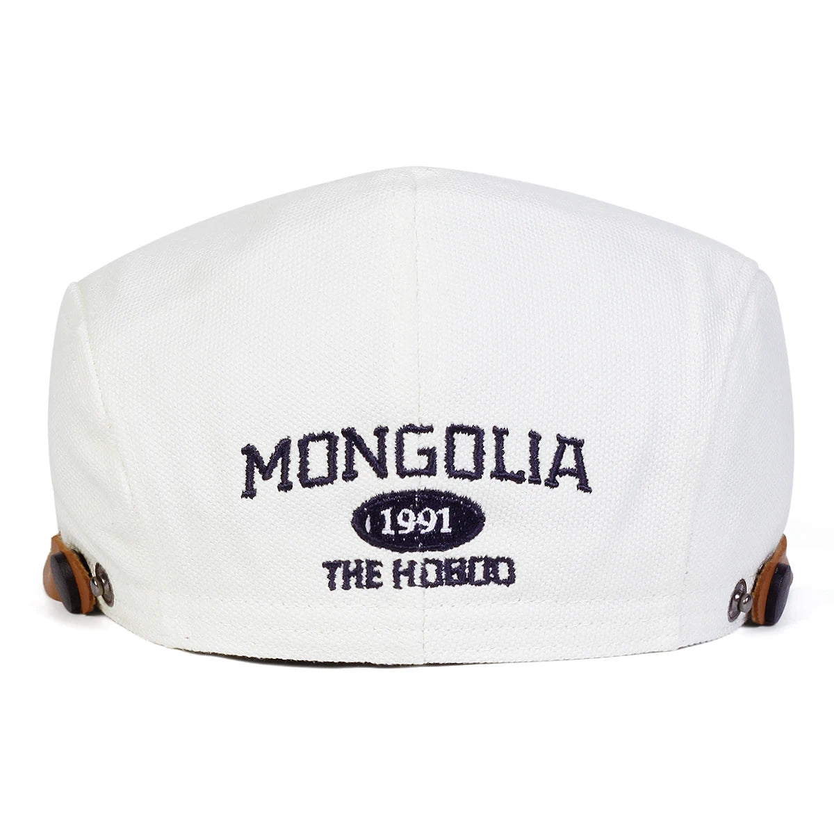 Unisex Mongolia Embroidery Newsboy Cap | Adjustable Beret Hat