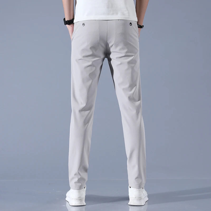 Men's Lightweight Ice Silk Golf Casual Trousers | Spring & Summer Style