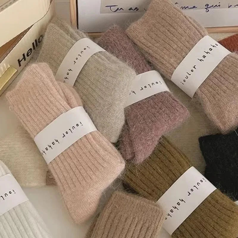 Women's Thermal Cashmere Wool Socks | Chic Harajuku Style