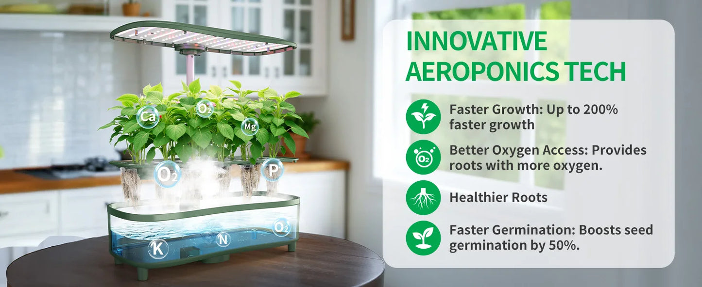 Indoor Herb Garden Kit | 15 Pods with Smart Grow Modes