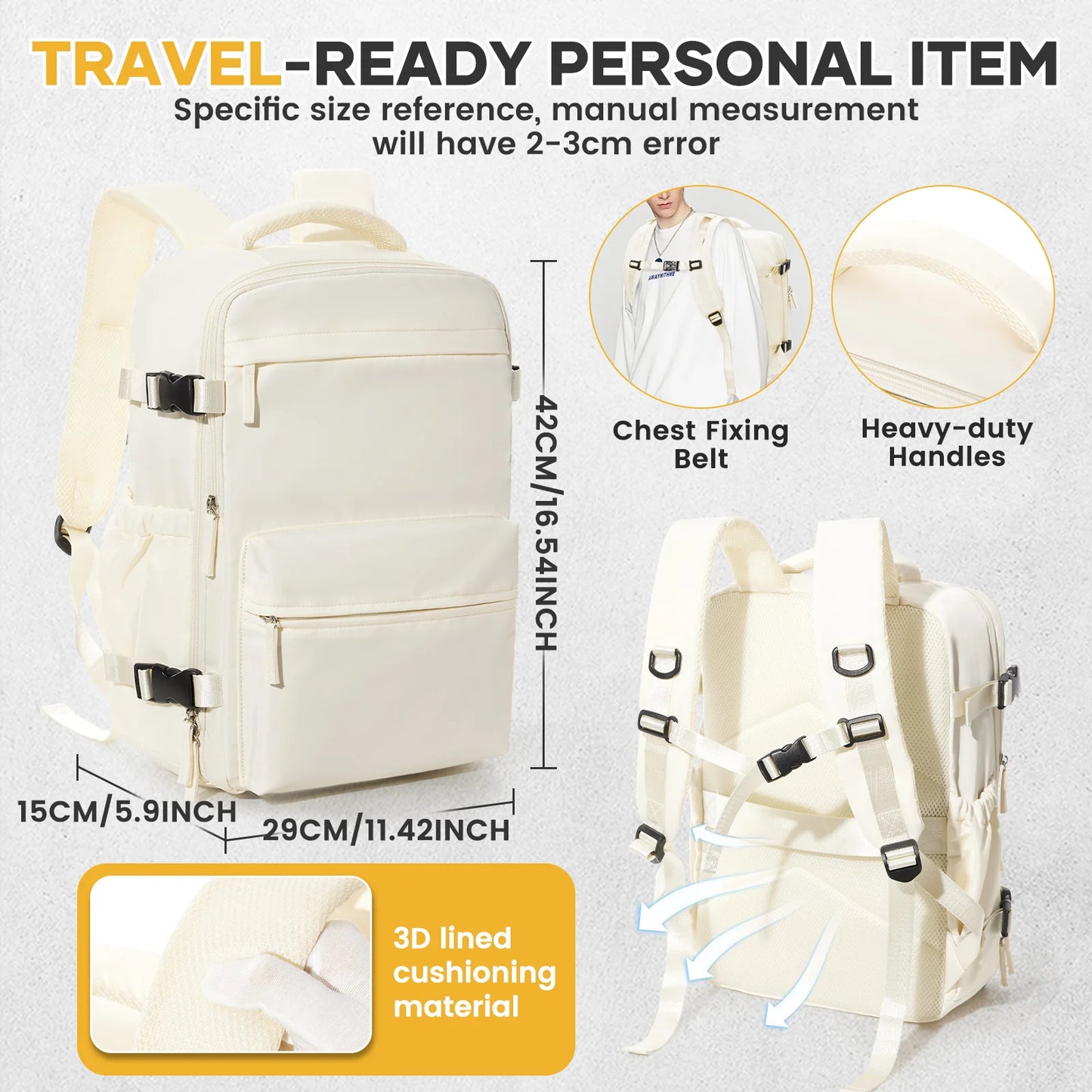 Air Compression Travel Backpack | Stylish & Versatile Cabin Bag