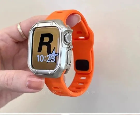 Soft Silicone Sport Strap & Case for Smartwatch | Comfort & Style