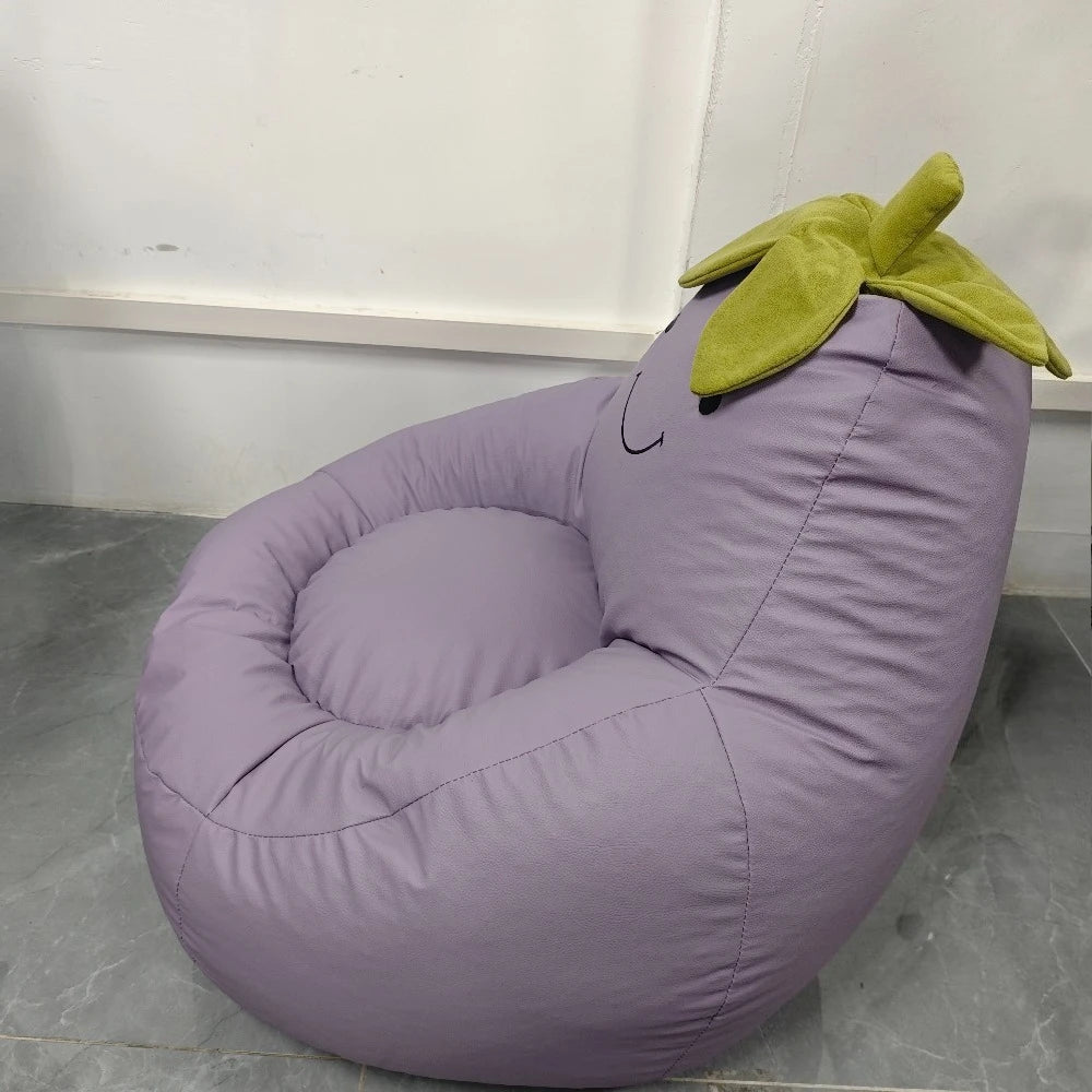 Eggplant Shaped Bean Bag Chair | Unique Indoor & Outdoor Lounge