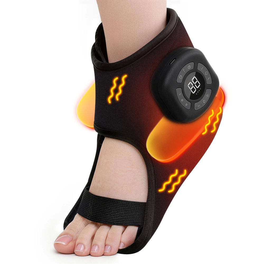 Wireless Air Pressure Ankle Massager | Electric Heating & Vibration