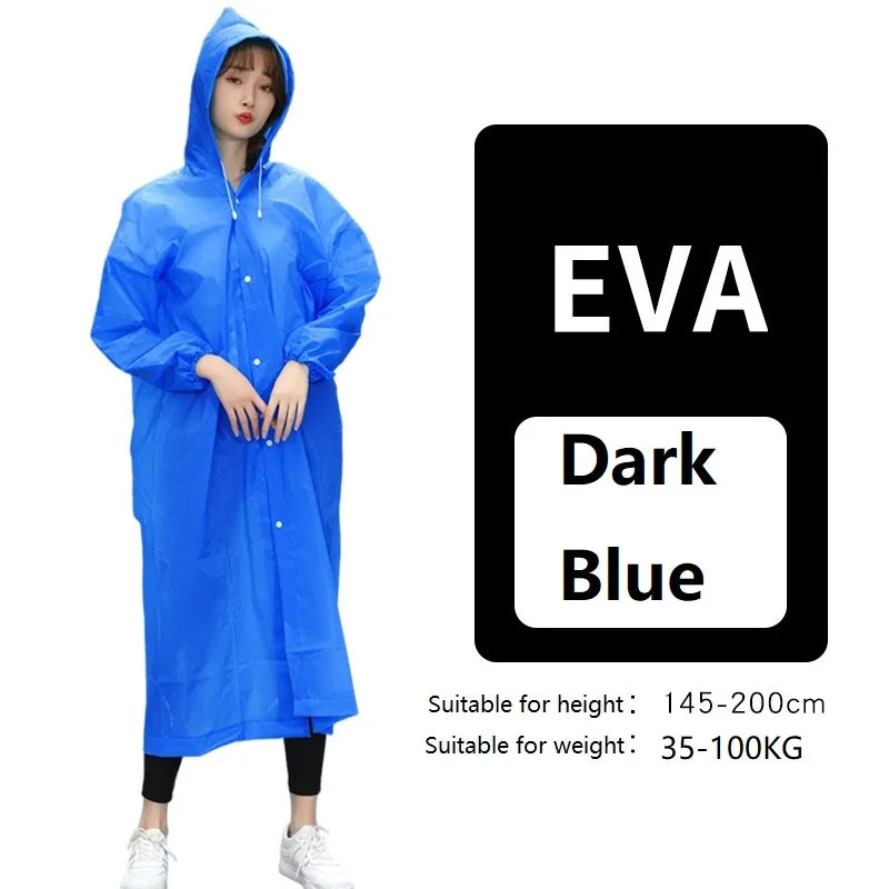 Women's Waterproof Raincoat | Lightweight Folding Poncho for Rainy Days