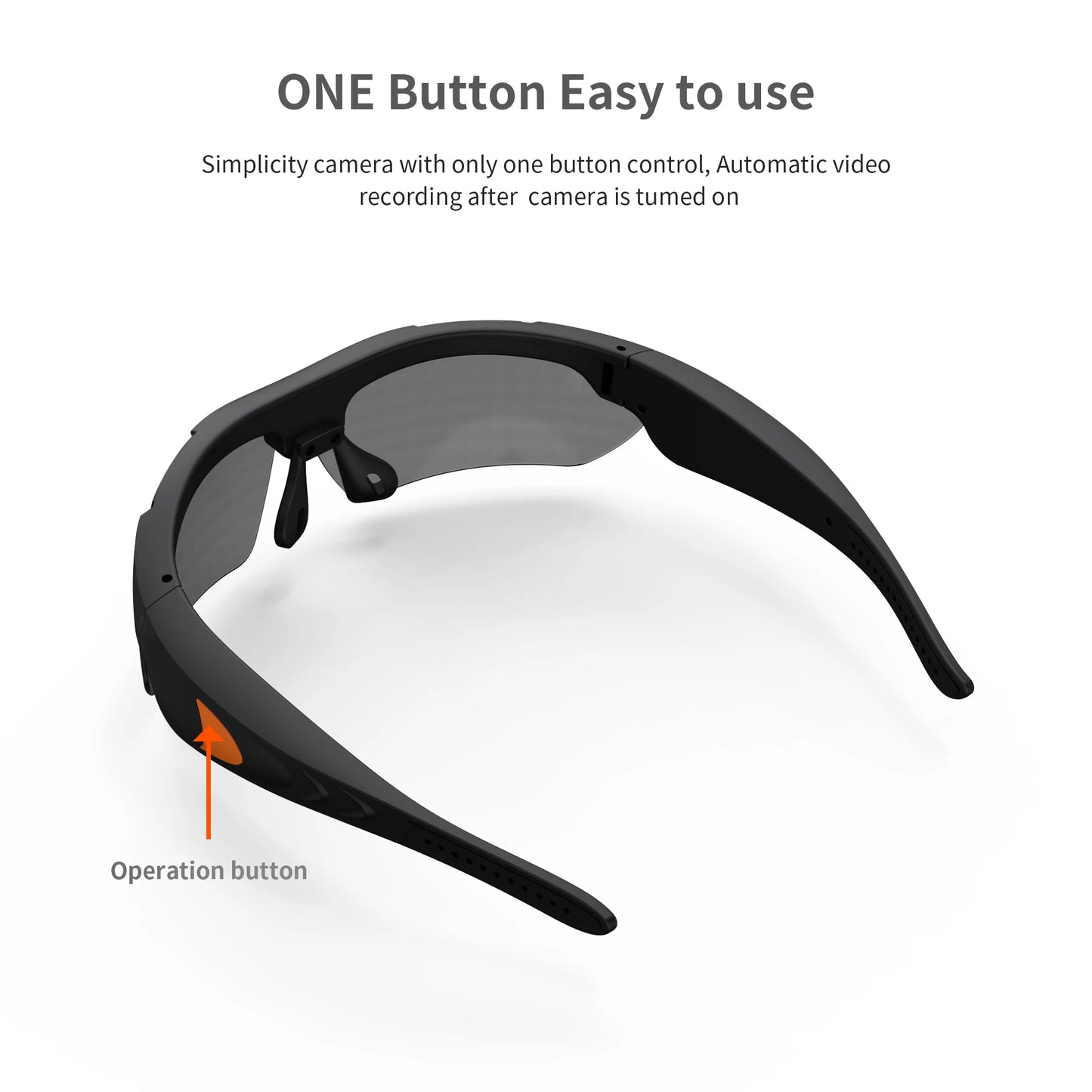 Smart Glasses with HD Camera | Outdoor Sports Recorder Goggles
