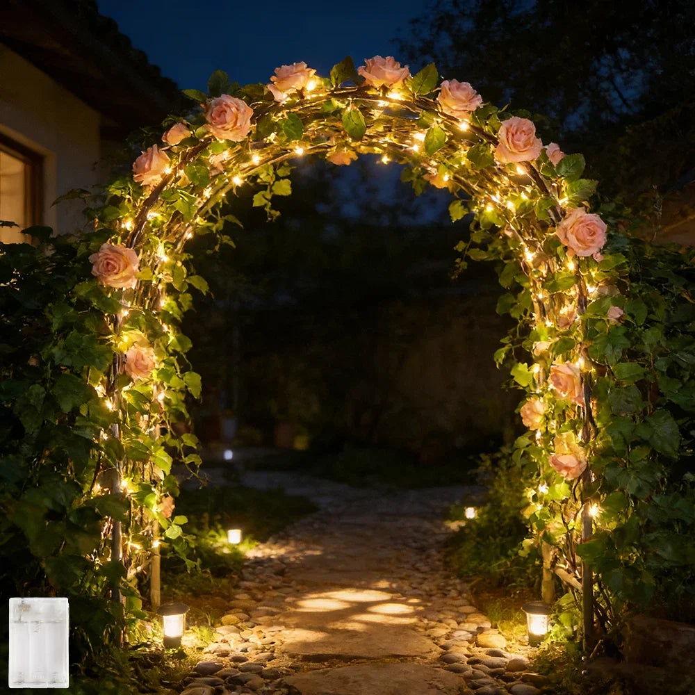 Artificial Rose Vine LED String Light | Perfect for Celebrations