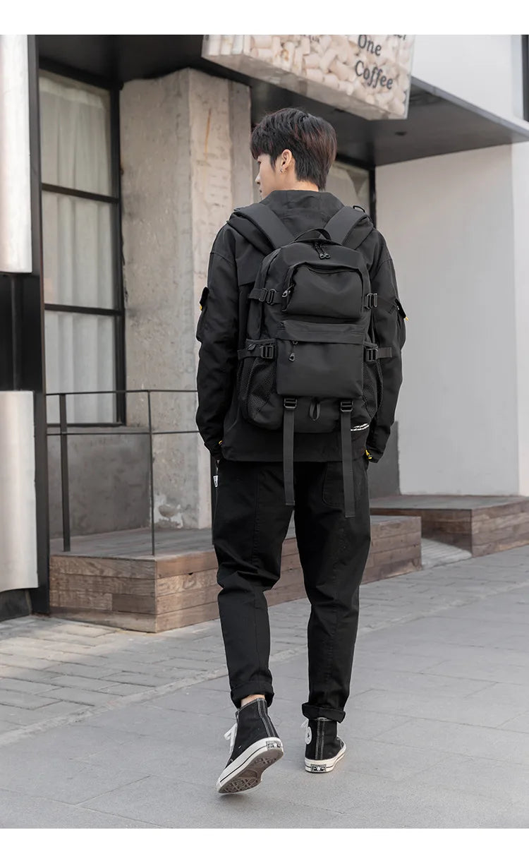 Functional Large Capacity Men's Backpack for Travel and School
