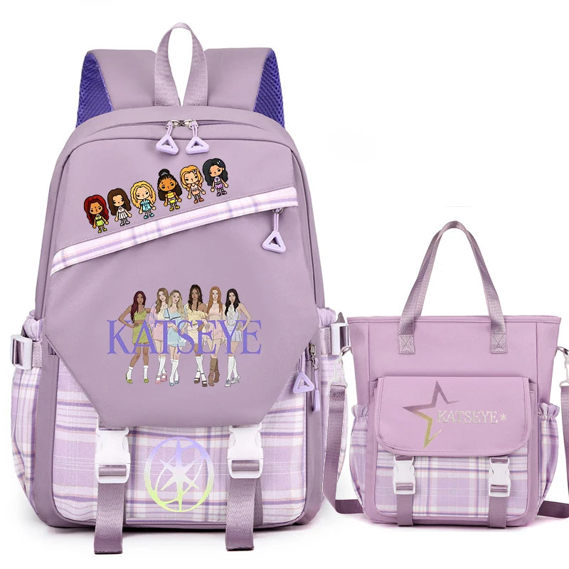 Vintage Girl Group Backpack | Multifunctional Women's Rucksack
