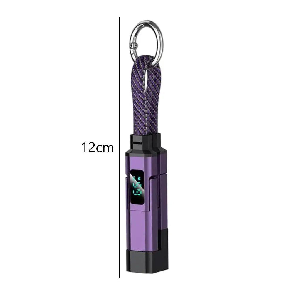 4 in 1 Keychain Charging Cable | Versatile USB C Cable with Display