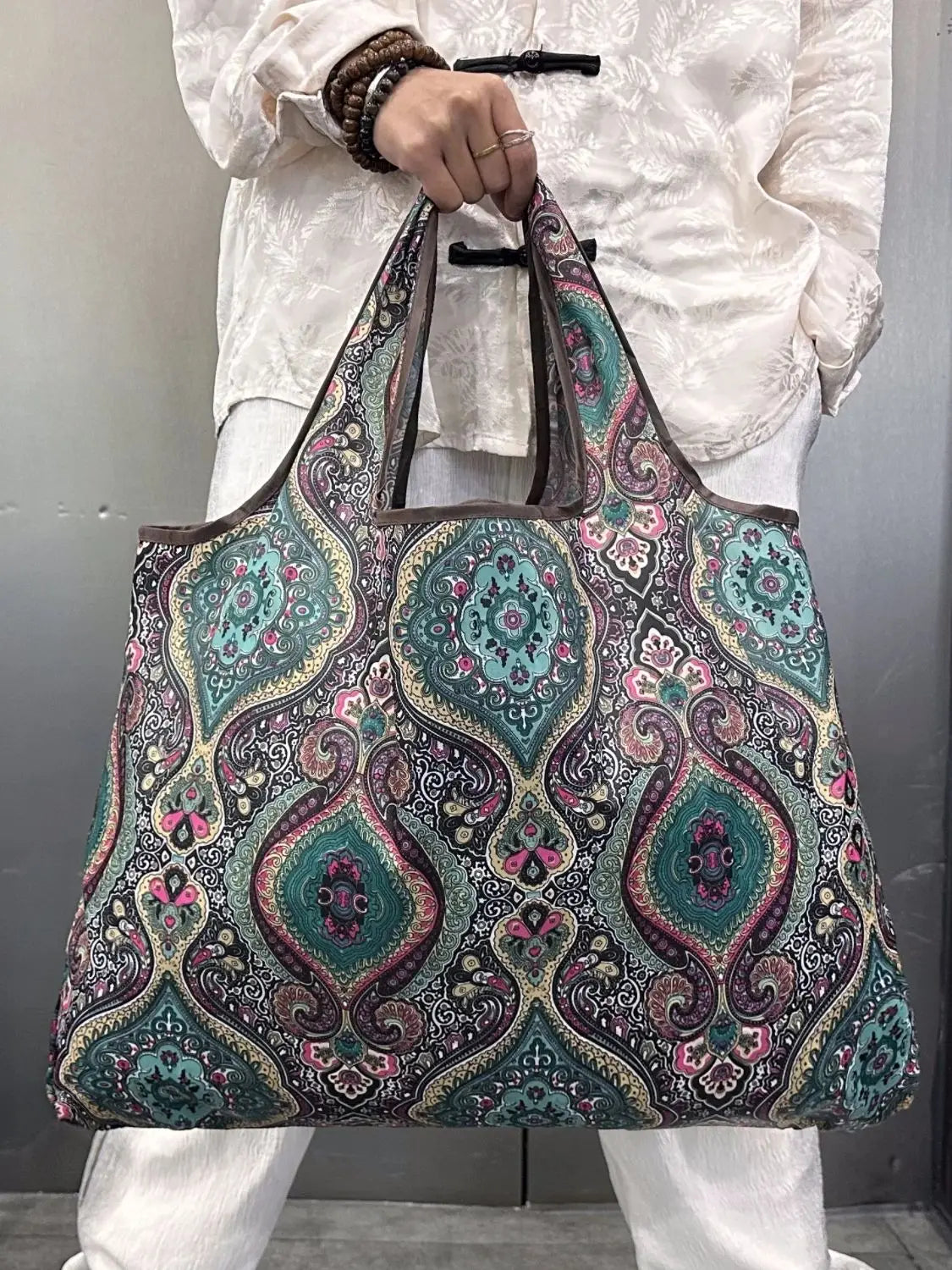 Bolso de Hombro de Gran Capacidad | Bandolera Ligera y Plegable