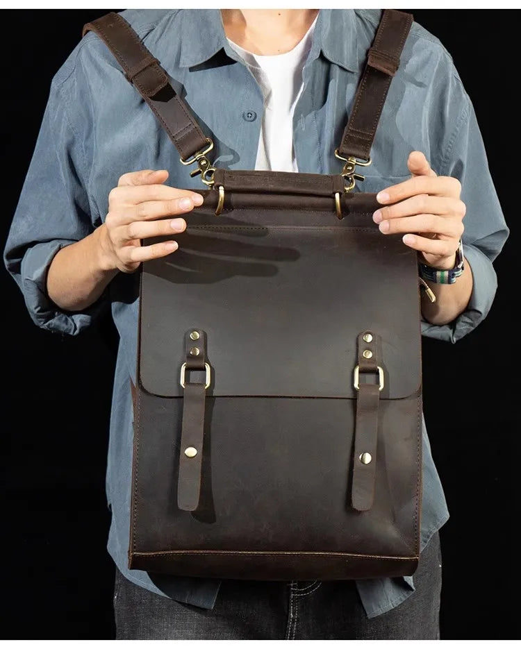 Trendy Genuine Leather Backpacks for Men | Stylish Casual Bags