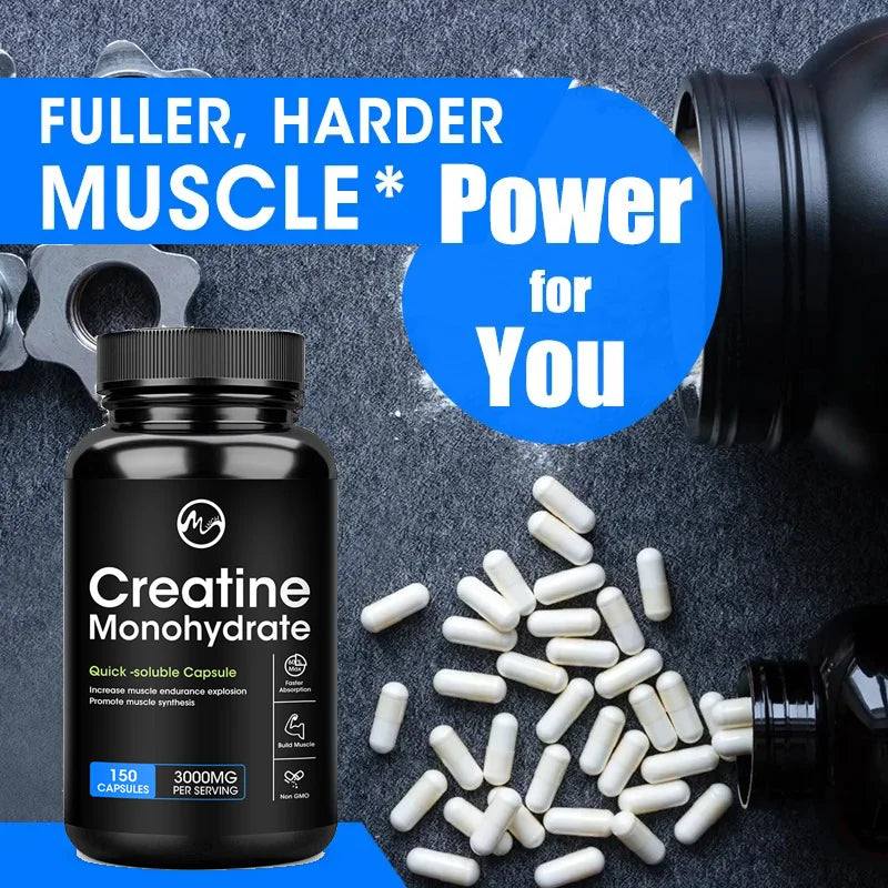 Creatine Monohydrate Capsules | Enhance Energy & Performance