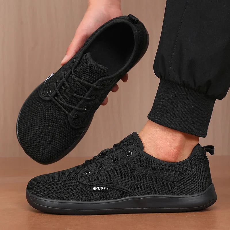 Breathable Wide Toe Men Shoes | Comfortable Casual Walking Footwear