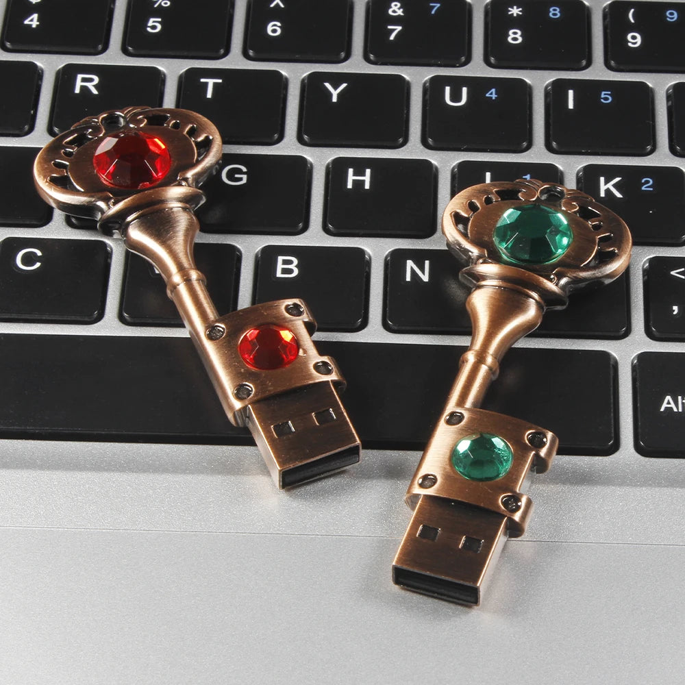Heart Shaped USB 2.0 Flash Drive | Stylish 64GB Copper Memory Stick