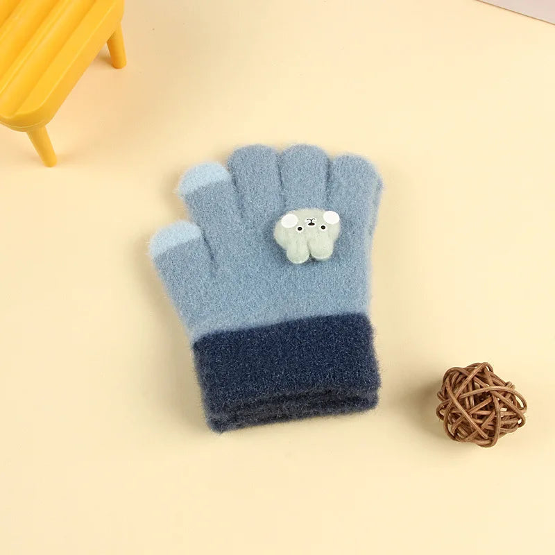 Kids Winter Fleece Gloves | Cozy Plush Mittens for Cold Weather