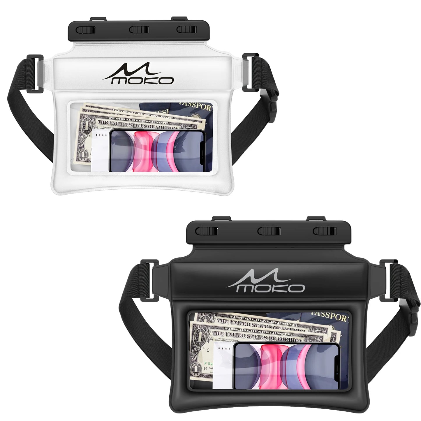 Waterproof Phone Pouch Fanny Pack | Floating Dry Bag for Water Sports