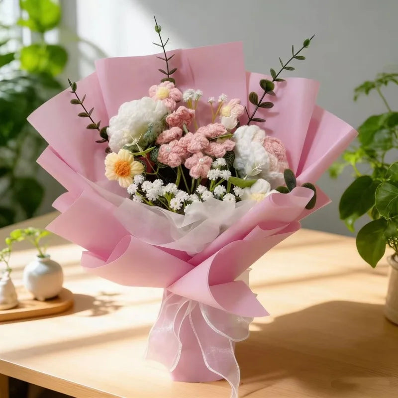 Artificial Crochet Flower Bouquet | Eternal Gift for All Occasions