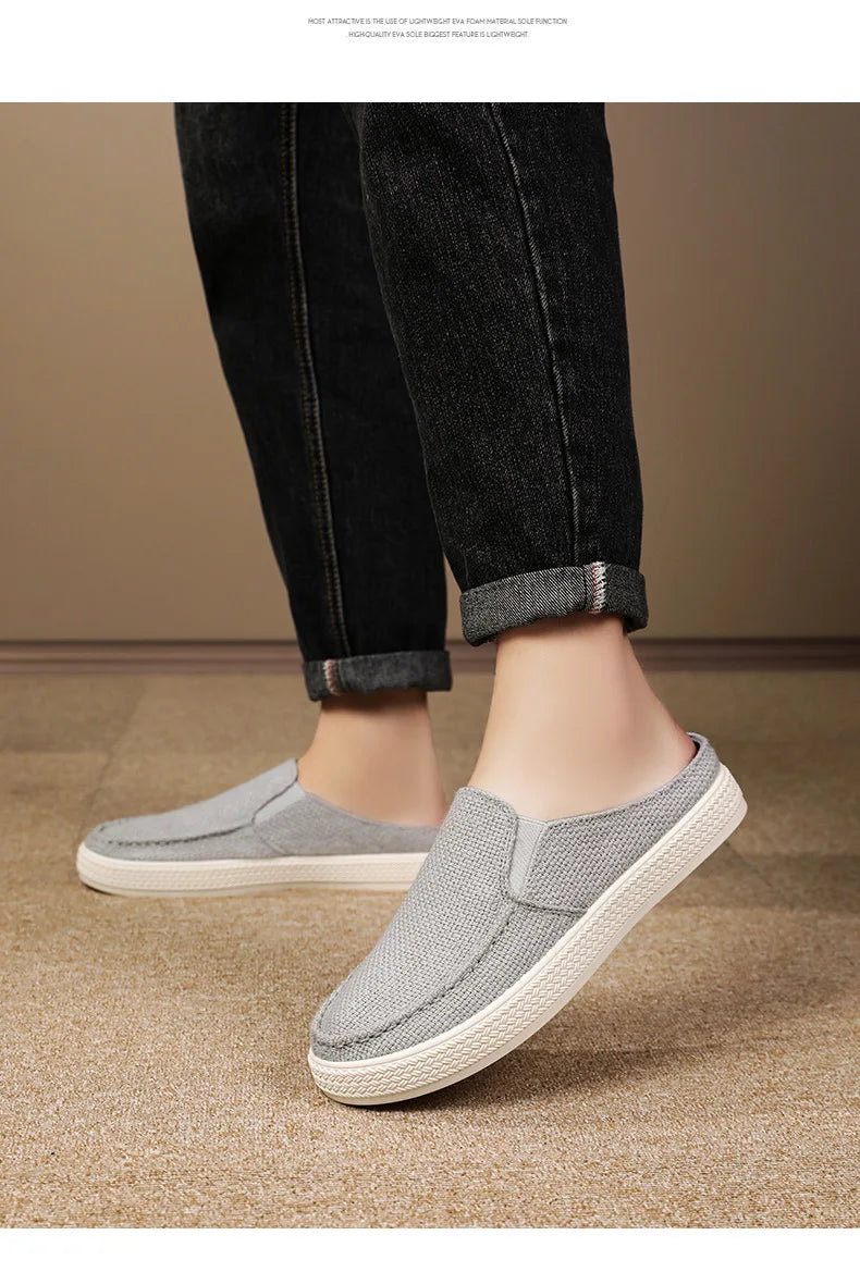 Men's Summer Breathable Half Slippers | Comfortable Casual Shoes