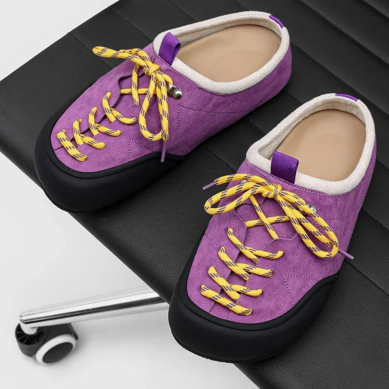 Men's Suede Sandals | Retro Stylish Slingback Walking Shoes