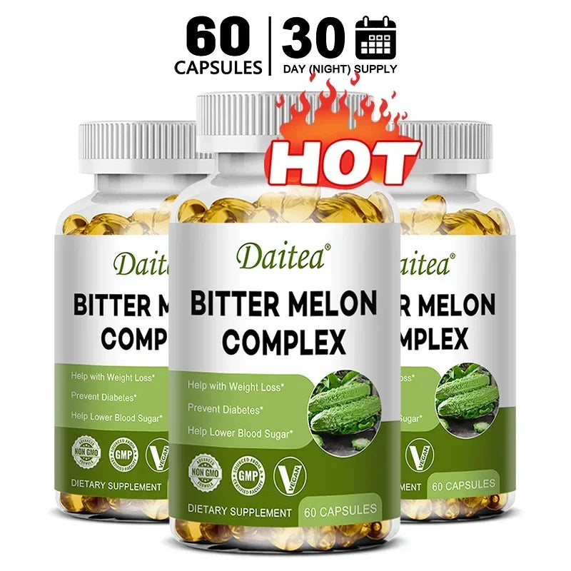 Natural Bitter Melon Extract Capsules | Support Blood Sugar & Fat Burn