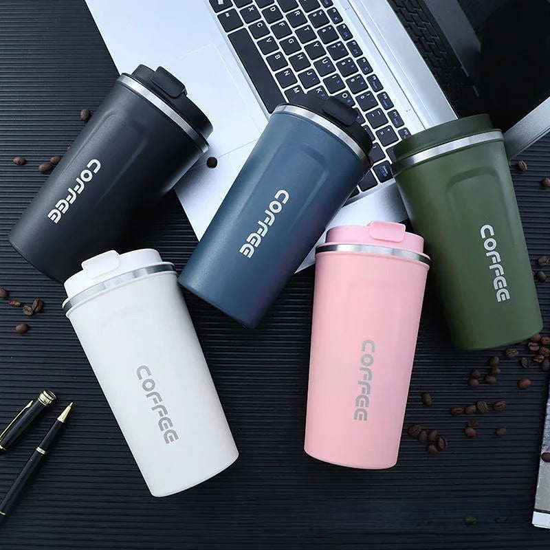 Stainless Steel Thermos Travel Mug | Leak-Proof & Insulated