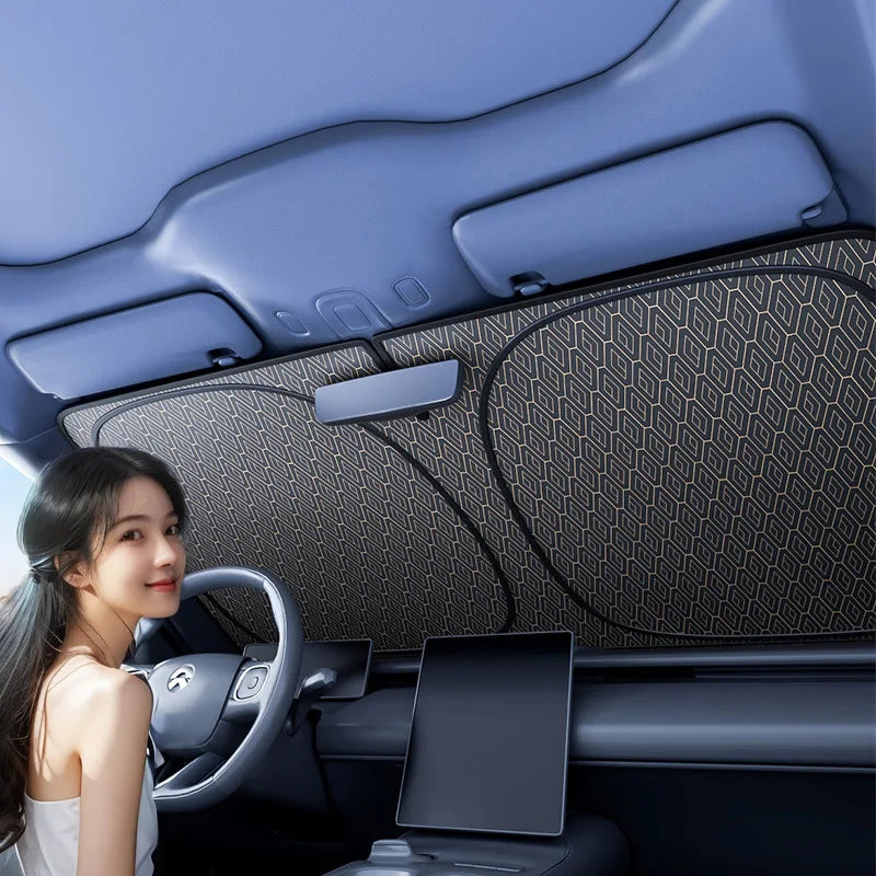Folding Car Windshield Sun Shade Cover | UV Protection Visor