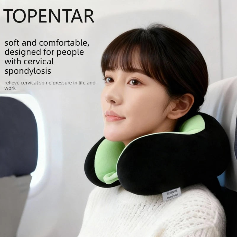 Cartoon Cat U-Shaped Neck Pillow | Travel Comfort & Support