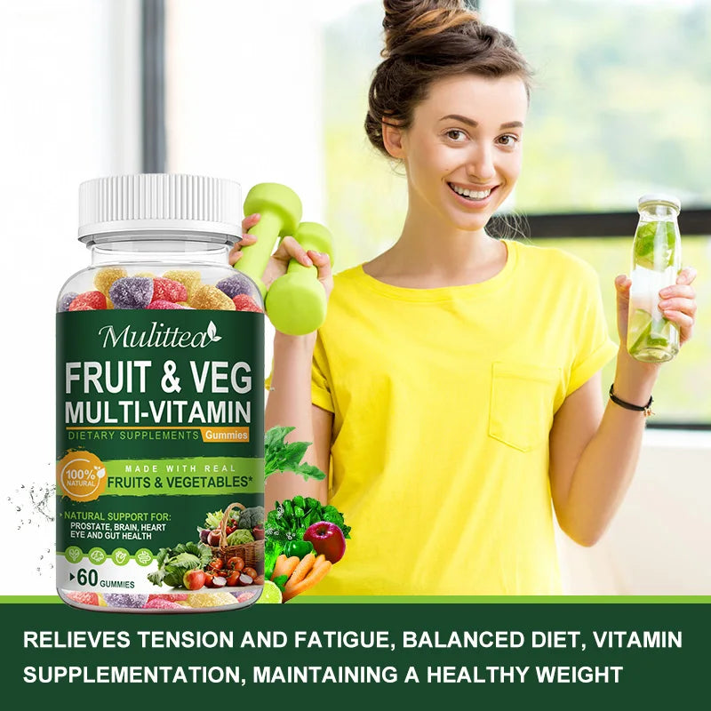 Natural Fruit & Vegetable Gummies for Digestive Health | Daily Detox