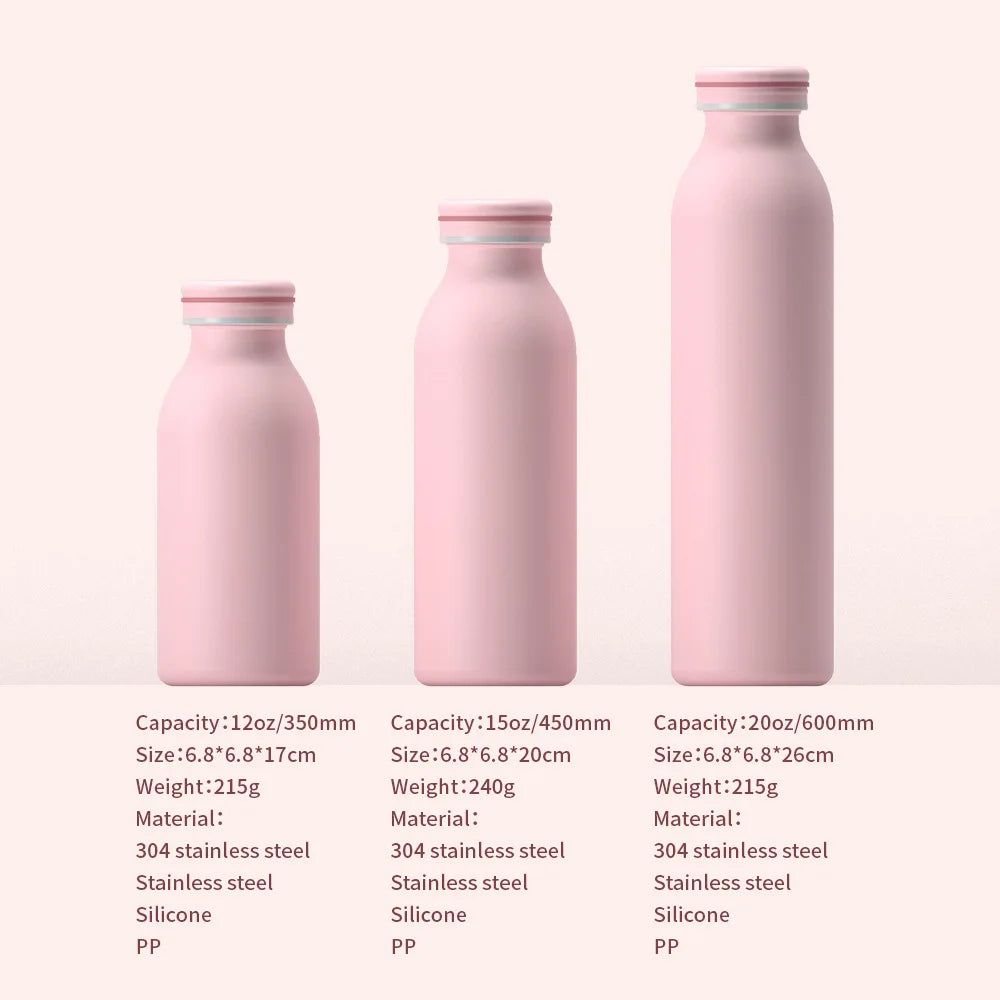 Stainless Steel Double-Walled Minimalist Water Bottle | Eco-Friendly Drinkware