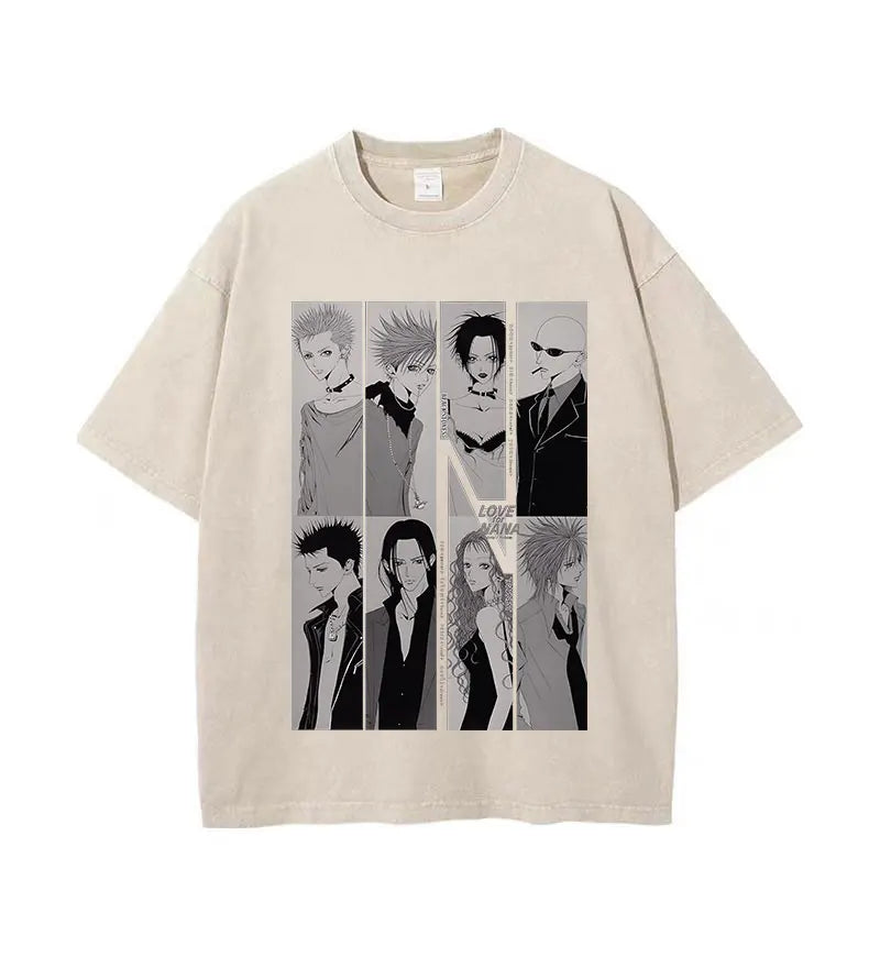 Vintage Anime Graphic T-Shirt | Harajuku Streetwear Summer Style