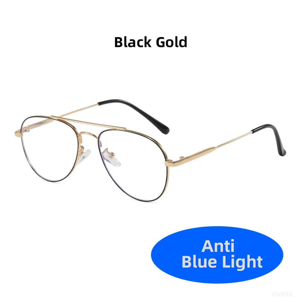 Stylish Retro Blue Light Blocking Glasses for Digital Comfort