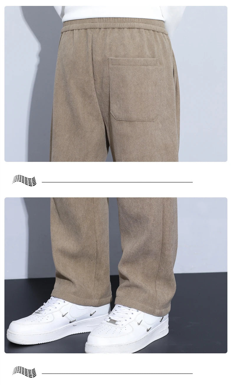 Men’s Thermal Fleece Pants | Cozy Wide-Leg Winter Sweatpants